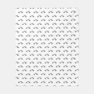 Couverture Polaire Motif d'impression graphique Beetle Car Motif
