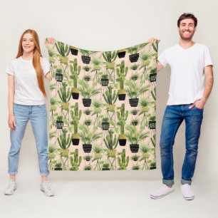 Couverture Polaire Motif d'intérieur de ligne d'usine de l'oasis