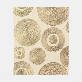 Couverture Polaire Motif d'or : design abstrait brillant