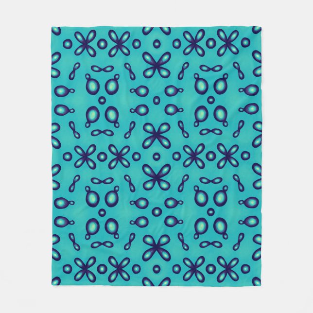 Couverture Polaire Motif d'orbitales atomiques de chimie organique (Devant)