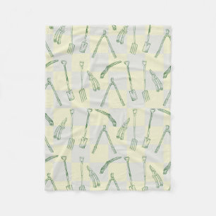 Couverture Polaire Motif d'outils de jardinage