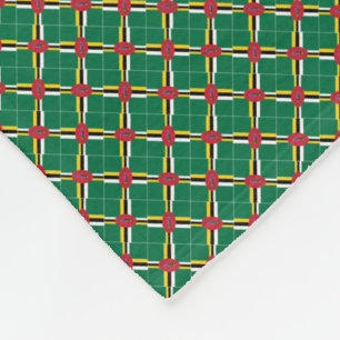 Couverture Polaire Motif Drapeau de la Dominique