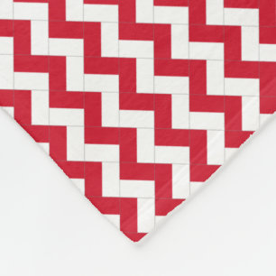 Couverture Polaire Motif Drapeau Monaco Patchwork