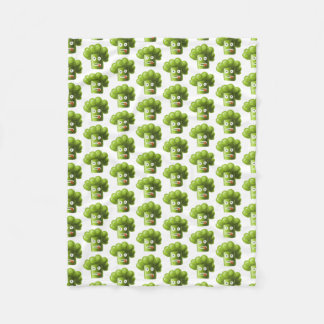 Couverture Polaire Motif drôle de brocoli de bande dessinée