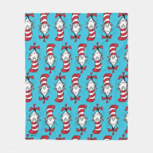 Couverture Polaire Motif du Chat dans le Chapeau