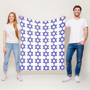 Couverture Polaire Motif du drapeau israélien