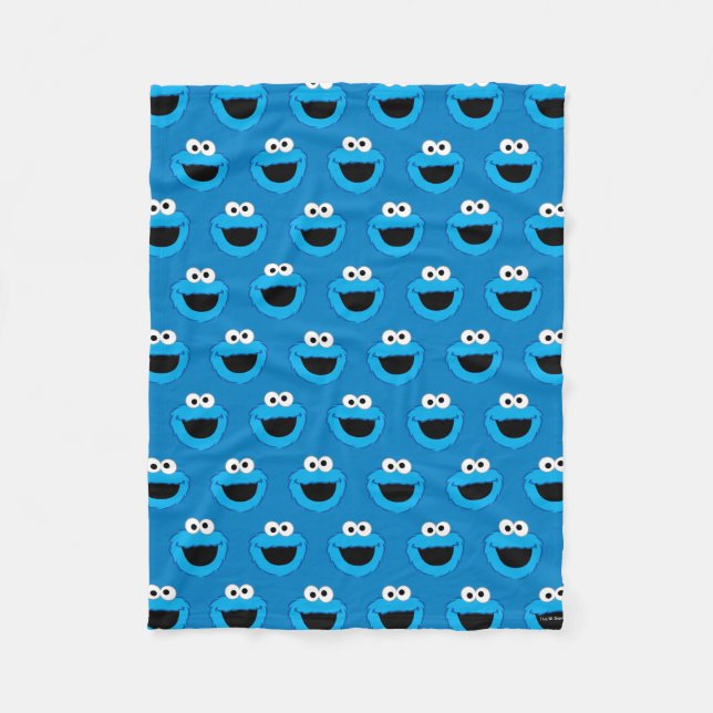 Couverture Polaire Motif du Monstre Cookie Souriant (Devant)