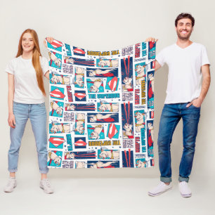 Couverture Polaire Motif du panneau de dessin Krypto