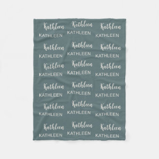 Couverture Polaire Motif élégant personnalisé de nom de script Rose p