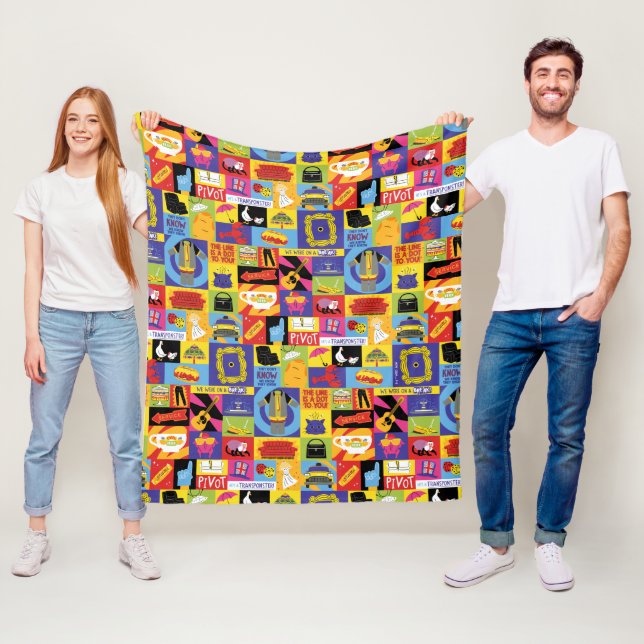 Couverture Polaire Motif emblématique FRIENDS™ (En situation)