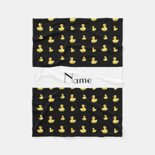 Couverture Polaire Motif en caoutchouc noir nommé personnalisé de