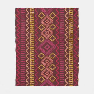 Couverture Polaire motif ethnique Abstrait et sans couture.