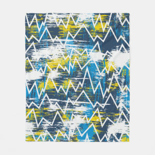 Couverture Polaire Motif ethnique sans couture. Motif de Zigzag. Scri