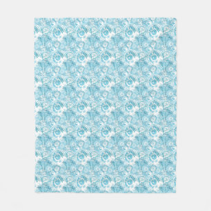 Couverture Polaire motif exotique d'océan