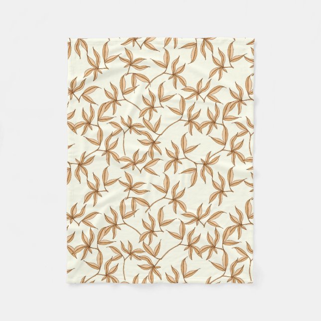 Couverture Polaire Motif feuille (Devant)