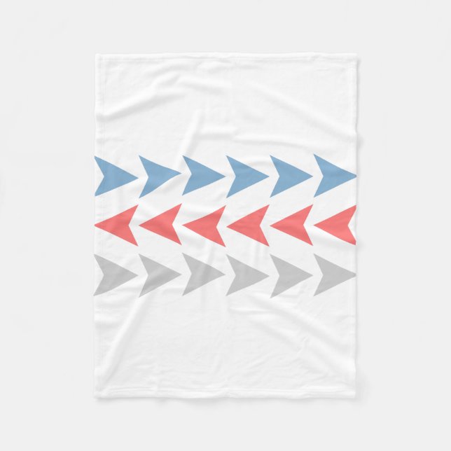 Couverture Polaire Motif Flèche (Devant)