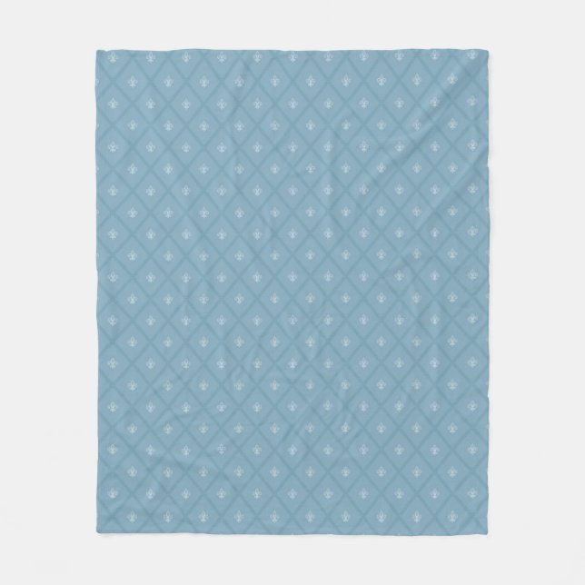 Couverture Polaire motif Fleur-De-lis (Devant)