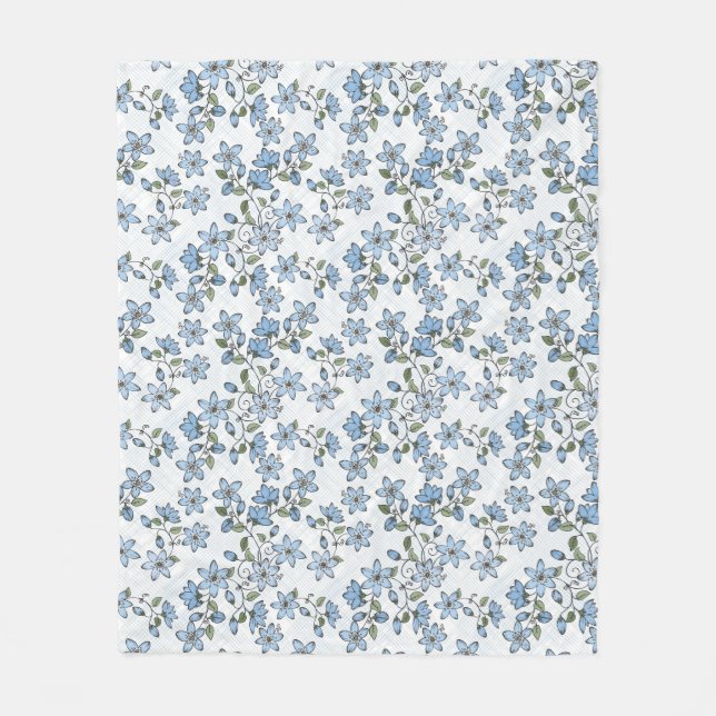 Couverture Polaire Motif floral 2 2 (Devant)