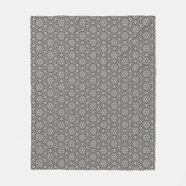 Couverture Polaire Motif floral arabe (Devant)