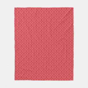 Couverture Polaire Motif floral de damassé