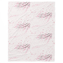 Motif floral de fleur de cerisier rose doux en mol