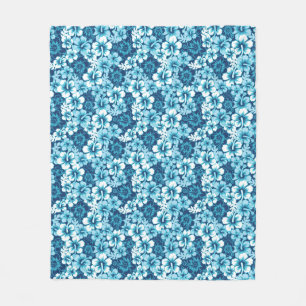 Couverture Polaire Motif floral de ketmie de surf