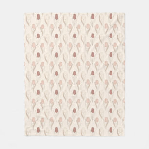 Couverture Polaire Motif floral de tulipe moderne
