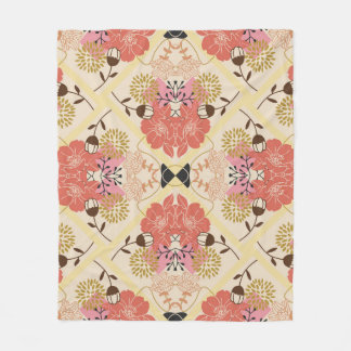 Couverture Polaire Motif fluide floral