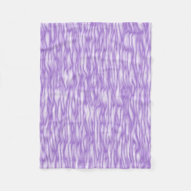 Couverture Polaire Motif Fourrure Violette Améthyste (Devant)