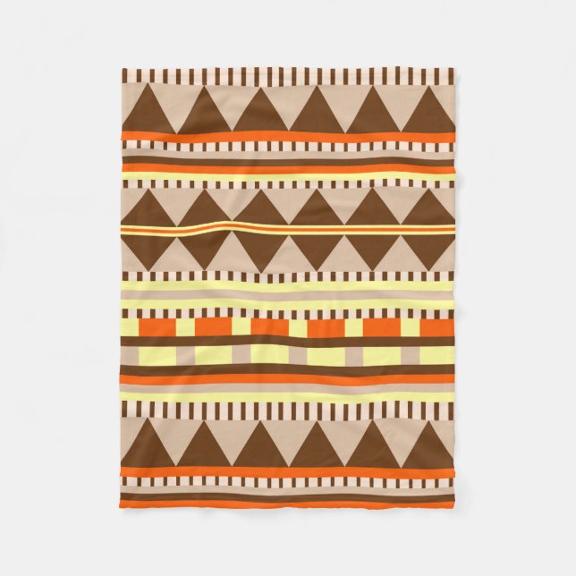 Couverture Polaire Motif géométrique (Devant)