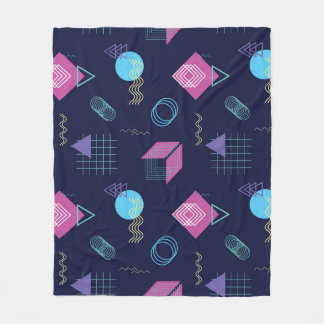Couverture Polaire motif géométrique Abstrait, formes de trait.