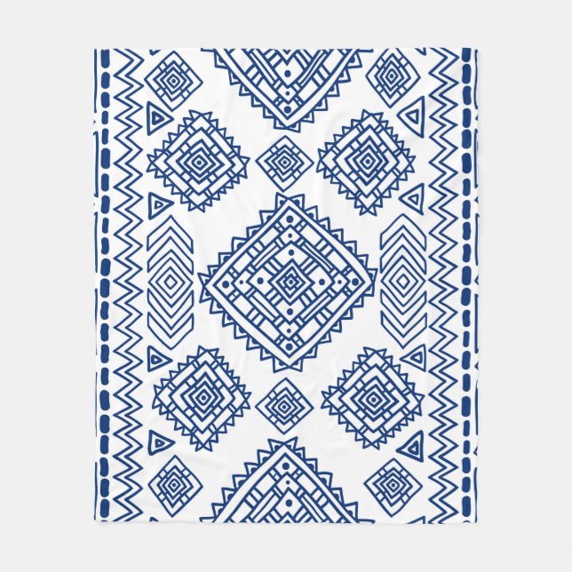 Couverture Polaire Motif géométrique homogène (Devant)