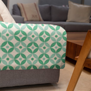 Couverture Polaire Motif géométrique moyen élégant en vert