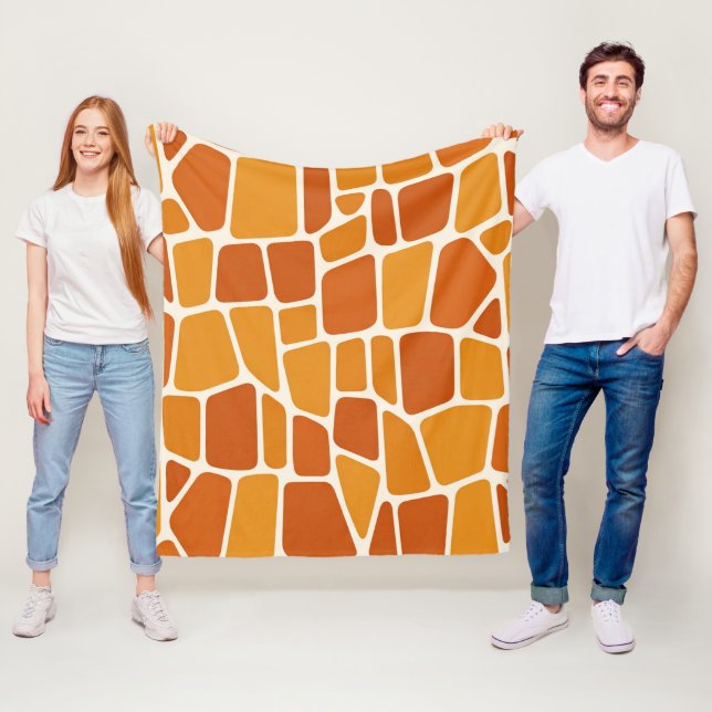 Couverture Polaire Motif Girafe  (En situation)