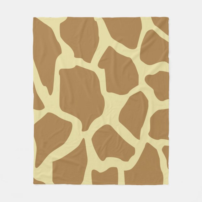 Couverture Polaire Motif Girafe (Devant)