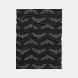 Couverture Polaire Motif gris de silhouette de batte