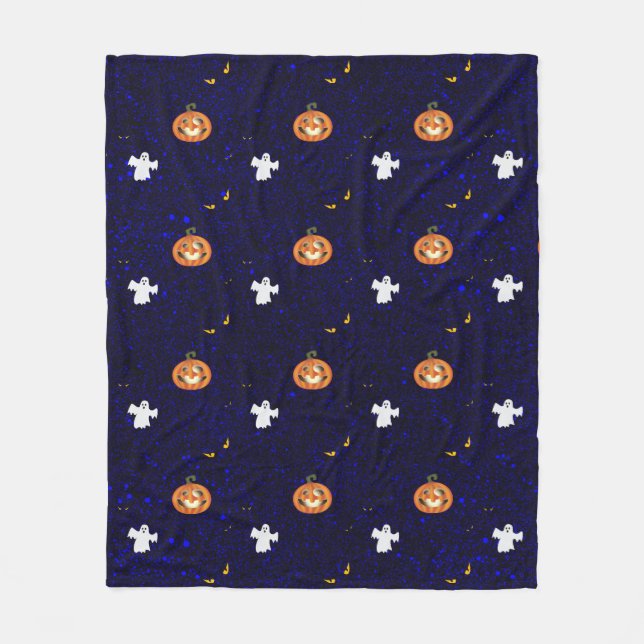 Couverture Polaire Motif Halloween  (Devant)