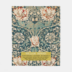 Couverture Polaire Motif Honeysuckle - Design de William Morris