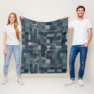 Couverture Polaire Motif industriel Abstrait