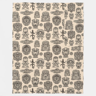 Couverture Polaire Motif inspiré par Aztec