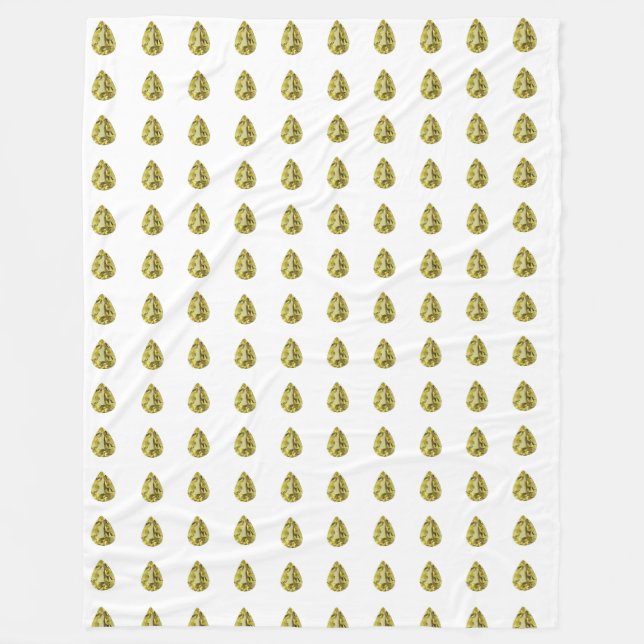 Couverture Polaire Motif jaune (Devant)