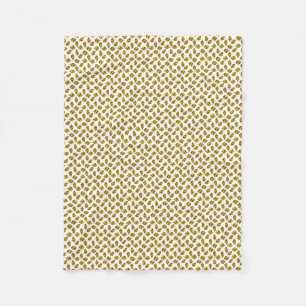Couverture Polaire Motif jaune de feuille de feuille d'automne sur