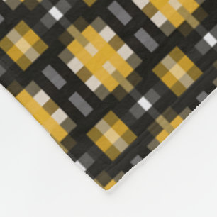 Couverture Polaire Motif jaune et noir