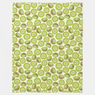 Couverture Polaire Motif Kiwi coupé
