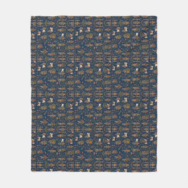 Couverture Polaire Motif Krishna (Devant)