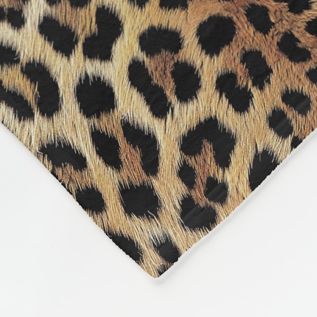 Couverture Polaire Motif léopard, tigre, peau de léopard, tendance, (Coin)