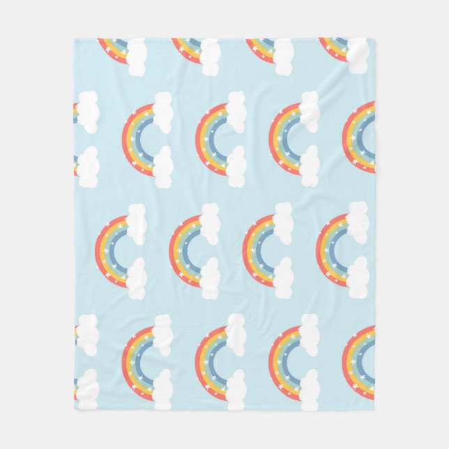 Couverture Polaire Motif magique Rainbow Kids (Devant)