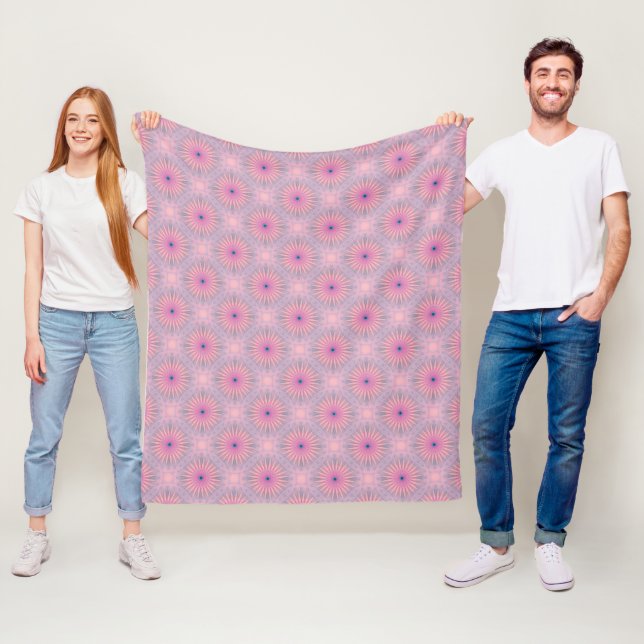 Couverture Polaire Motif Mandala (En situation)