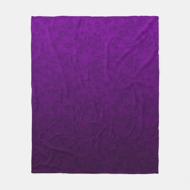 Couverture Polaire Motif marbré violet (Devant)