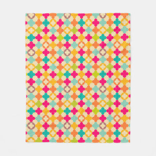 Couverture Polaire Motif médiéval vintage de rosette